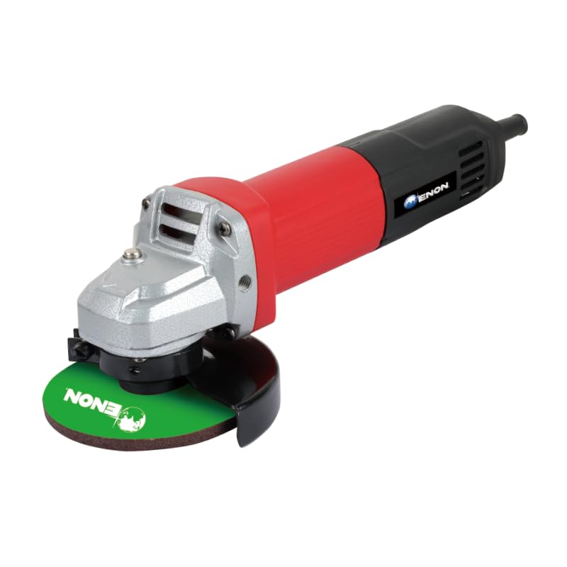 ENON Corded Electric Angle Grinder 900W 12500 RPM with 3 cutting wheel and 1 Grinder Wheel 100m for Grinding, Polishing & Cutting with 3 for Home & DIY Use, Back Switch (XE-4001H) ENON Corded Electric Angle Grinder 900W 12500 RPM with 3 cutting wheel and 1 Grinder Wheel 100m for Grinding, Polishing & Cutting with 3 for Home & DIY Use, Back Switch (XE-4001H)